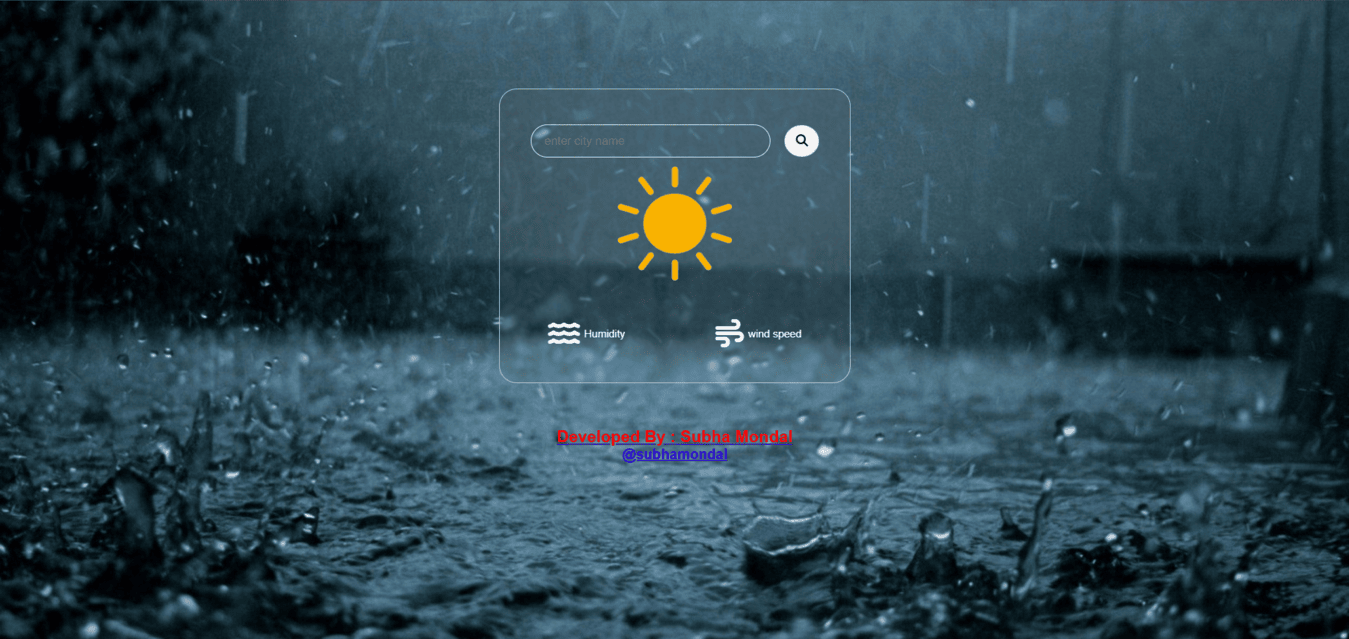 weather app
